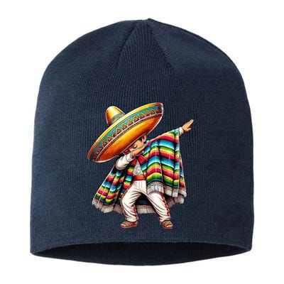 Dabbing Poncho Cinco De Mayo Mexican Holiday Sustainable Beanie