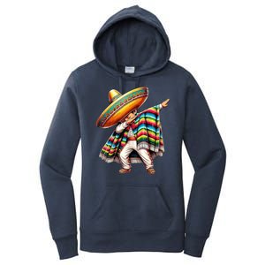 Dabbing Poncho Cinco De Mayo Mexican Holiday Women's Pullover Hoodie