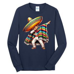 Dabbing Poncho Cinco De Mayo Mexican Holiday Tall Long Sleeve T-Shirt