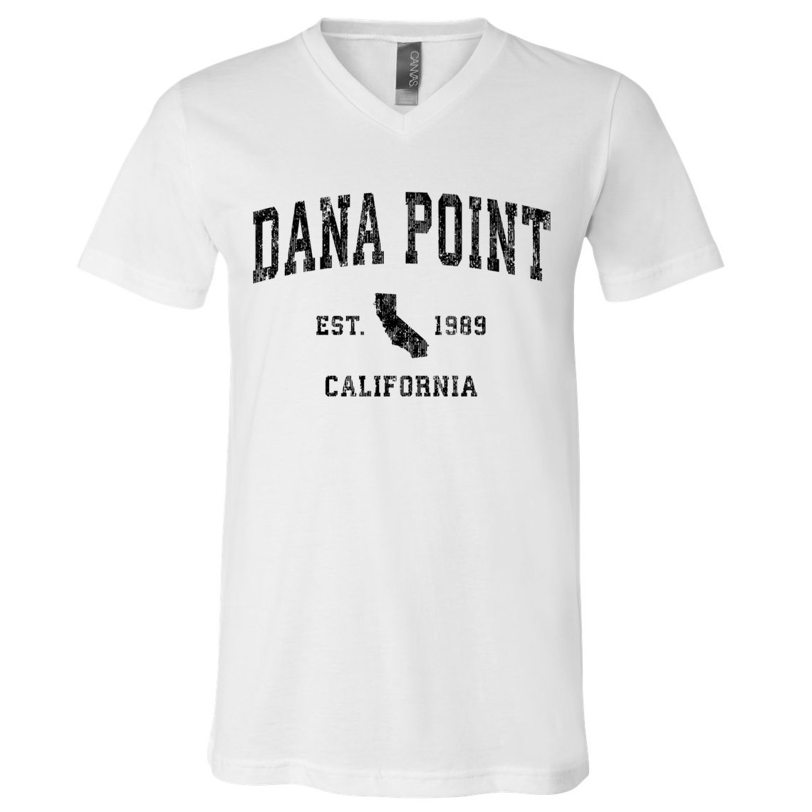 Dana Point California Ca Vintage Established Athletic Sports Design V-Neck T-Shirt