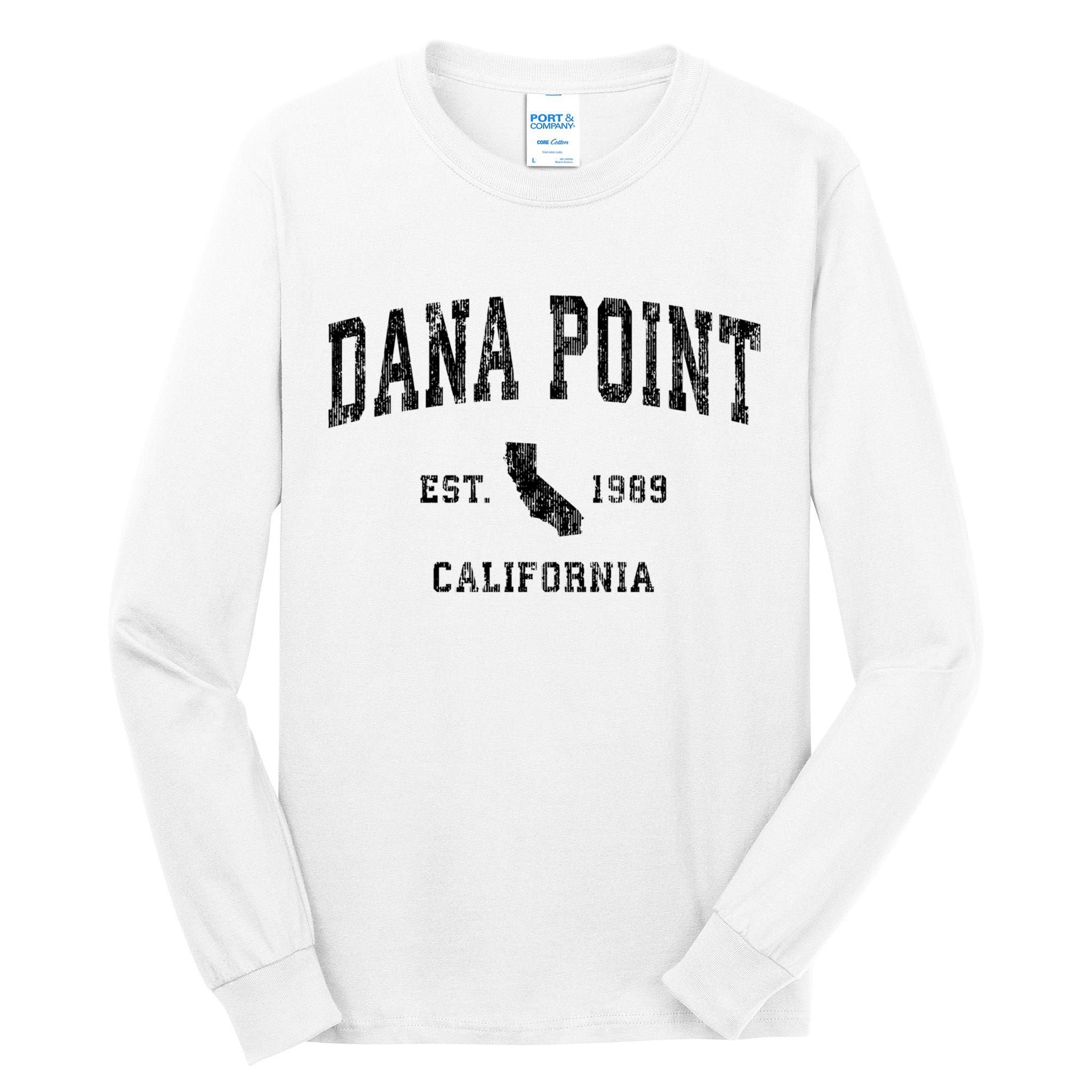 Dana Point California Ca Vintage Established Athletic Sports Design Tall Long Sleeve T-Shirt