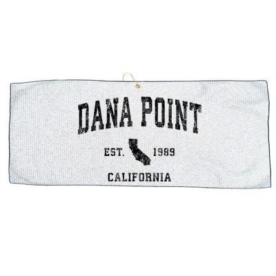 Dana Point California Ca Vintage Established Athletic Sports Design Large Microfiber Waffle Golf Towel
