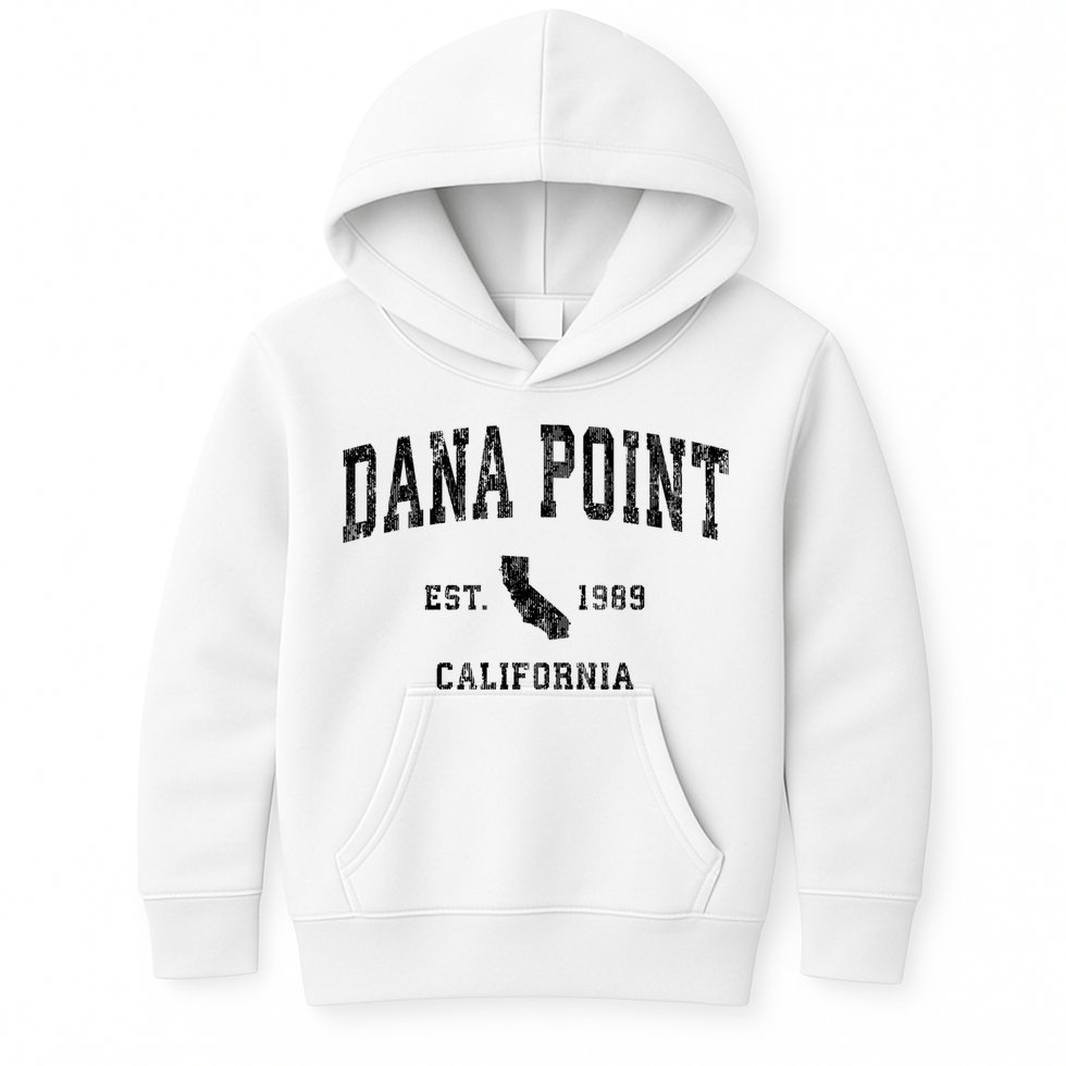 Dana Point California Ca Vintage Established Athletic Sports Design Kids Hoodie