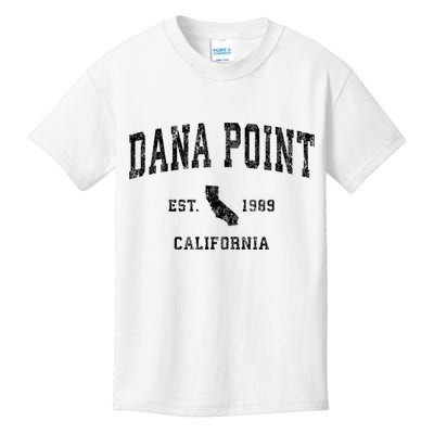 Dana Point California Ca Vintage Established Athletic Sports Design Kids T-Shirt