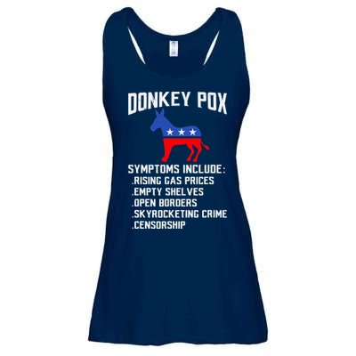 Donkey Pox Conservative Republican Anti Biden Donkeypox Ladies Essential Flowy Tank