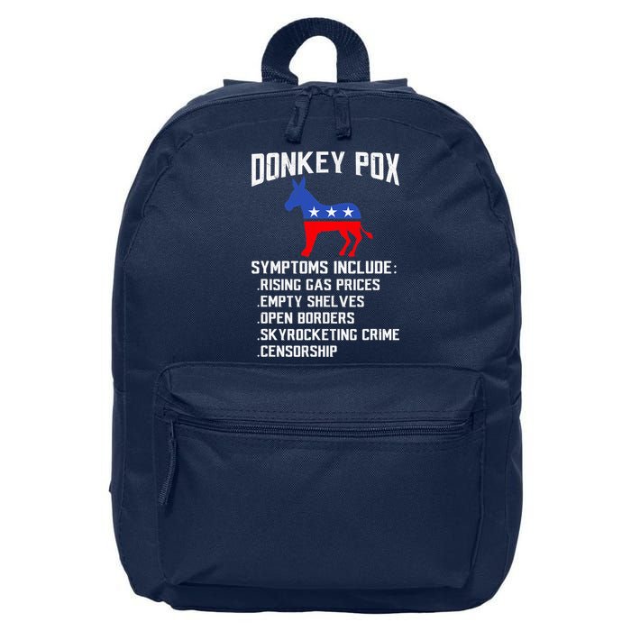 Donkey Pox Conservative Republican Anti Biden Donkeypox 16 in Basic Backpack