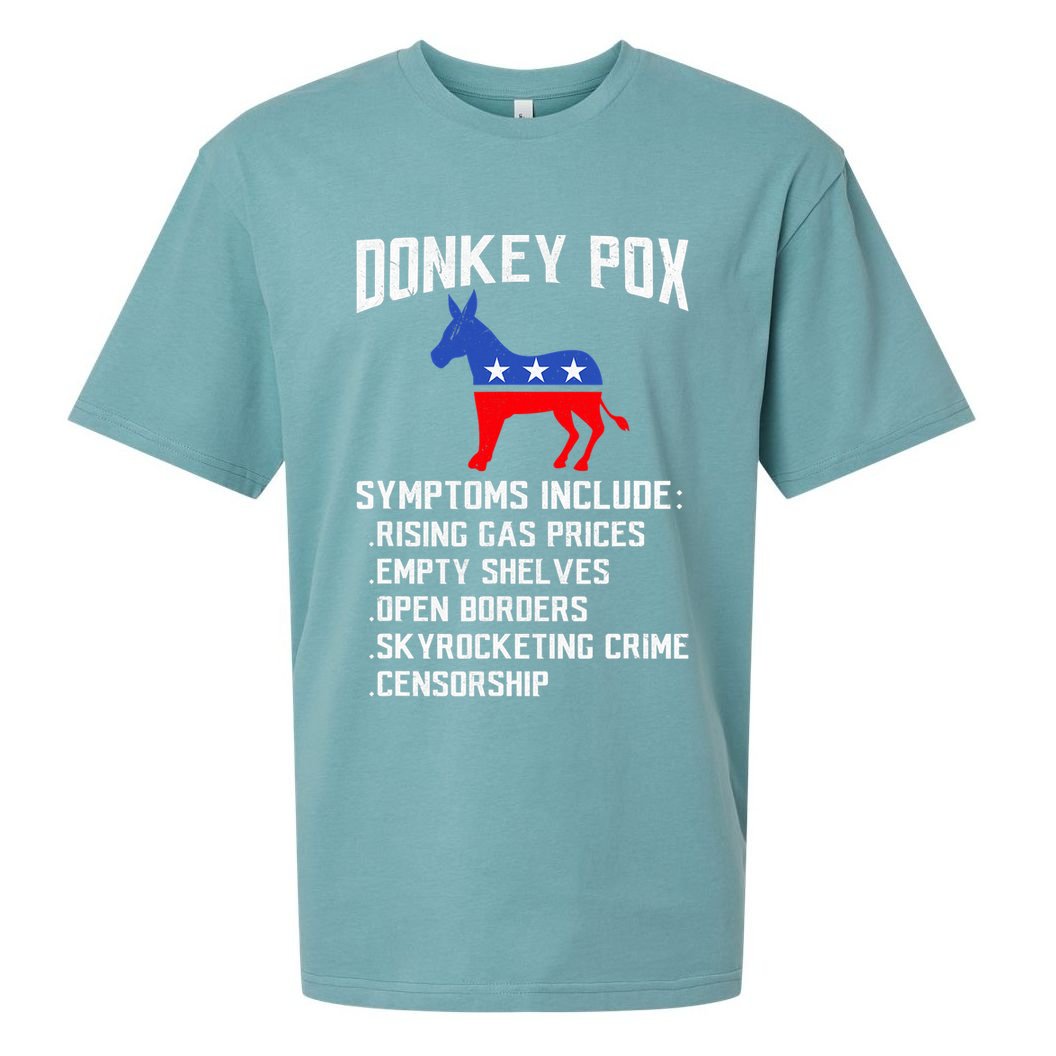 Donkey Pox Conservative Republican Anti Biden Donkeypox Sueded Cloud Jersey T-Shirt