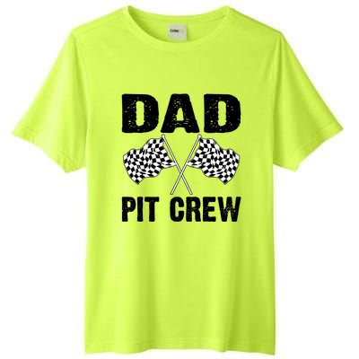 Dad Pit Crew Racing Costume Gift Funny Racer Father's Day Cool Gift Tall Fusion ChromaSoft Performance T-Shirt