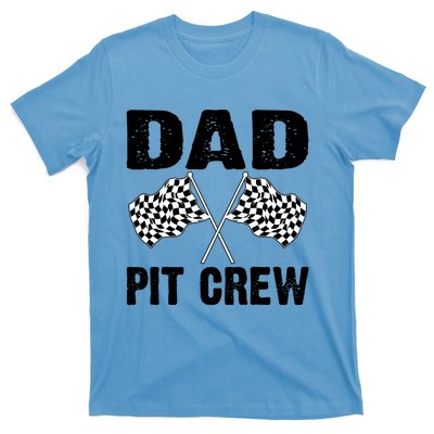 Dad Pit Crew Racing Costume Gift Funny Racer Father's Day Cool Gift T-Shirt