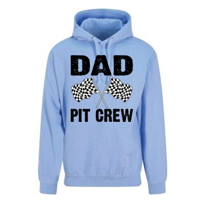 Dad Pit Crew Racing Costume Gift Funny Racer Father's Day Cool Gift Unisex Surf Hoodie