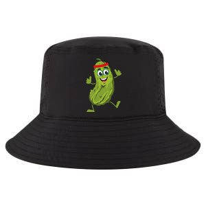 Dancing Pickle Cucumber Vegetarian Vegan Vegetable Pickles Cool Comfort Performance Bucket Hat