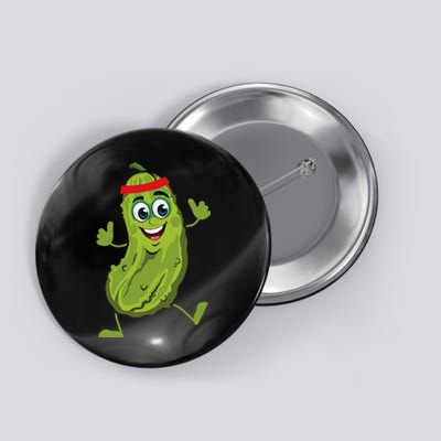 Dancing Pickle Cucumber Vegetarian Vegan Vegetable Pickles Button