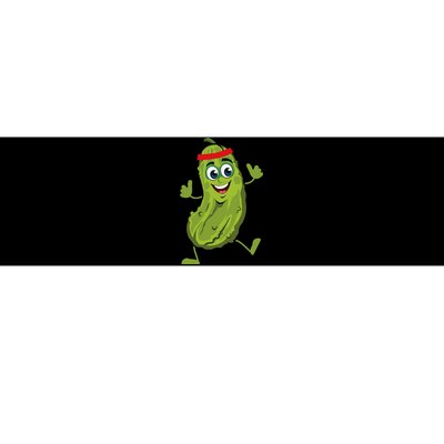 Dancing Pickle Cucumber Vegetarian Vegan Vegetable Pickles Bumper Sticker