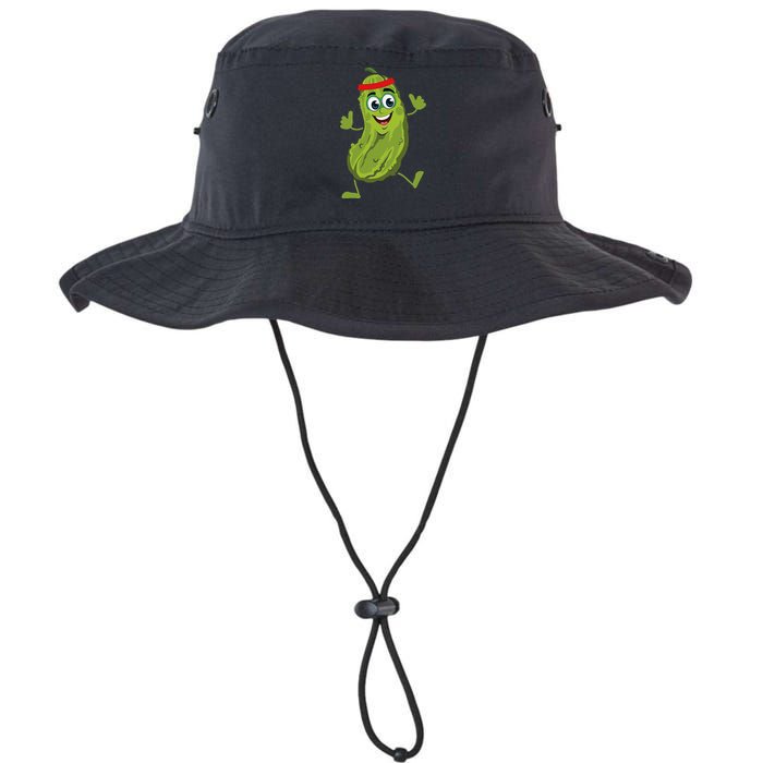 Dancing Pickle Cucumber Vegetarian Vegan Vegetable Pickles Legacy Cool Fit Booney Bucket Hat