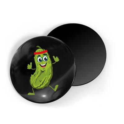 Dancing Pickle Cucumber Vegetarian Vegan Vegetable Pickles Magnet