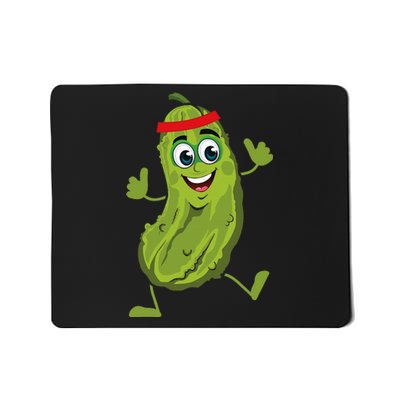 Dancing Pickle Cucumber Vegetarian Vegan Vegetable Pickles Mousepad