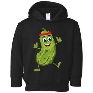 Dancing Pickle Cucumber Vegetarian Vegan Vegetable Pickles Toddler Hoodie