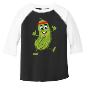 Dancing Pickle Cucumber Vegetarian Vegan Vegetable Pickles Toddler Fine Jersey T-Shirt