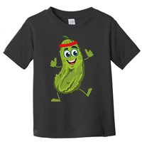 Dancing Pickle Cucumber Vegetarian Vegan Vegetable Pickles Toddler T-Shirt