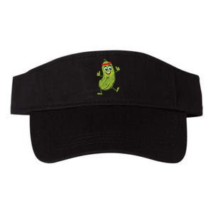 Dancing Pickle Cucumber Vegetarian Vegan Vegetable Pickles Valucap Bio-Washed Visor