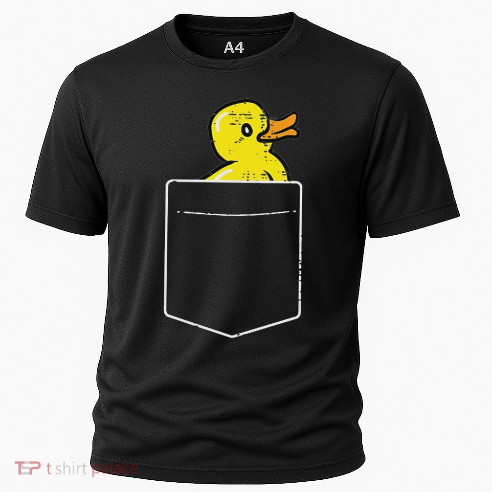 Duck Pocket Cute Rubber Ducky Cooling Performance Crew T-Shirt