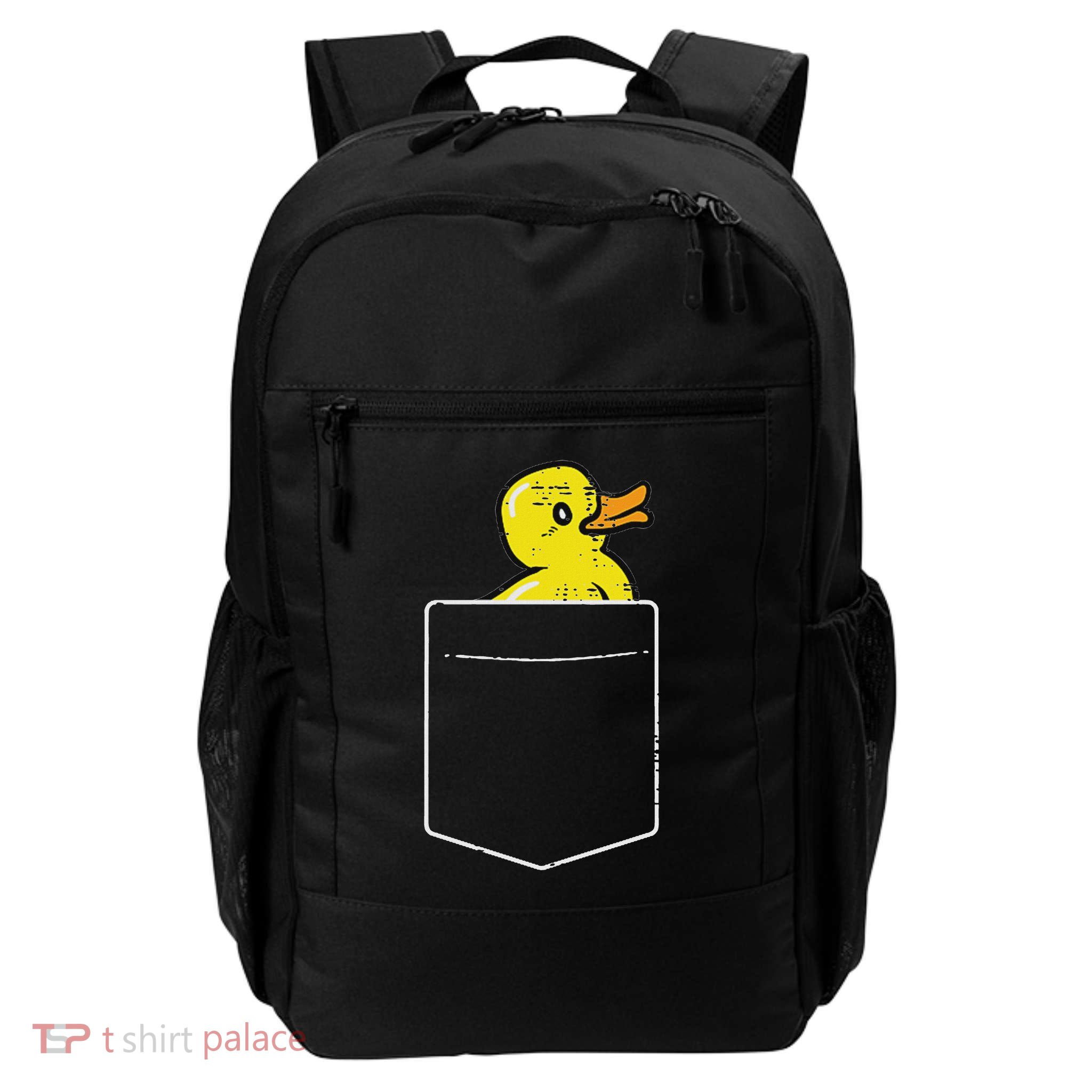 Duck Pocket Cute Rubber Ducky Daily Commute Backpack