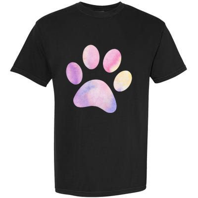 Dog Paw colorful Print Dog Love Pet Paw Garment-Dyed Heavyweight T-Shirt