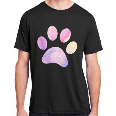 Dog Paw colorful Print Dog Love Pet Paw Adult ChromaSoft Performance T-Shirt