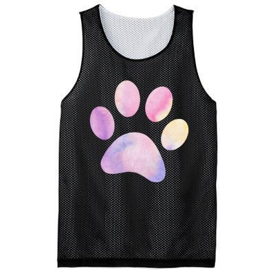 Dog Paw colorful Print Dog Love Pet Paw Mesh Reversible Basketball Jersey Tank