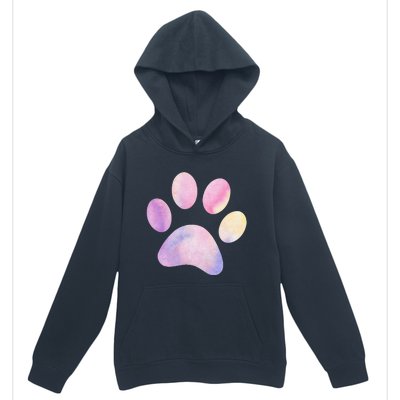 Dog Paw colorful Print Dog Love Pet Paw Urban Pullover Hoodie