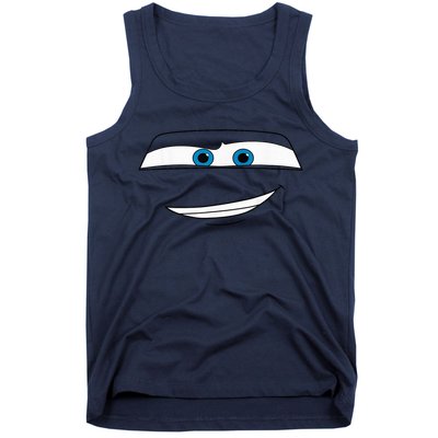 Disny Pxar Cars Lightning Mcquen Big Face Cartoon Face Cars Tank Top