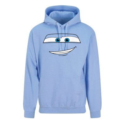 Disny Pxar Cars Lightning Mcquen Big Face Cartoon Face Cars Unisex Surf Hoodie