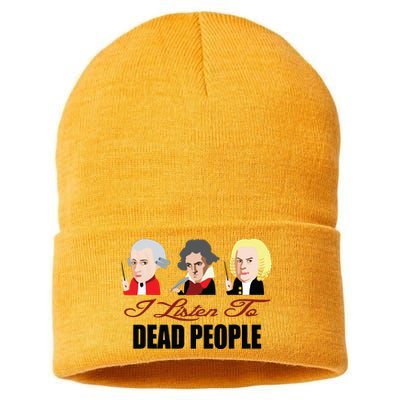 Dead People Classical Music ShirtMozart Beethoven Bach Tee Sustainable Knit Beanie