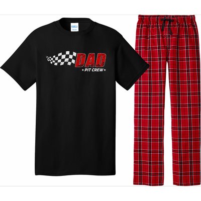 Dad Pit Crew Race Car Birthday Family Matching Pajama Set