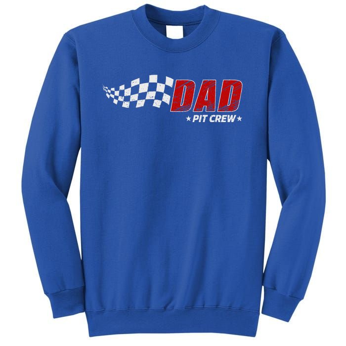 Dad Pit Crew Race Car Birthday Family Matching Sweatshirt