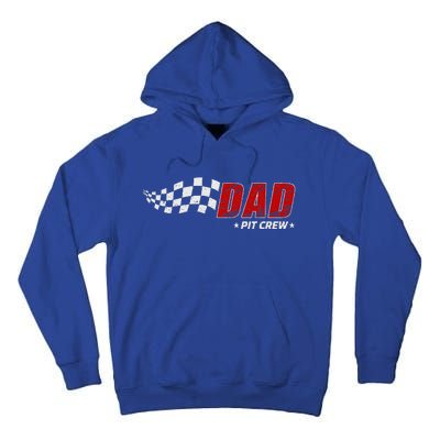 Dad Pit Crew Race Car Birthday Family Matching Tall Hoodie