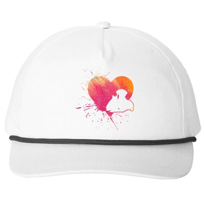 Dog Puppy Cat Hearts Baby Dogs Cat Heart Dog & Cat Snapback Five-Panel Rope Hat