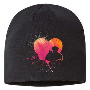 Dog Puppy Cat Hearts Baby Dogs Cat Heart Dog & Cat Sustainable Beanie