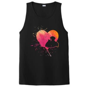 Dog Puppy Cat Hearts Baby Dogs Cat Heart Dog & Cat PosiCharge Competitor Tank