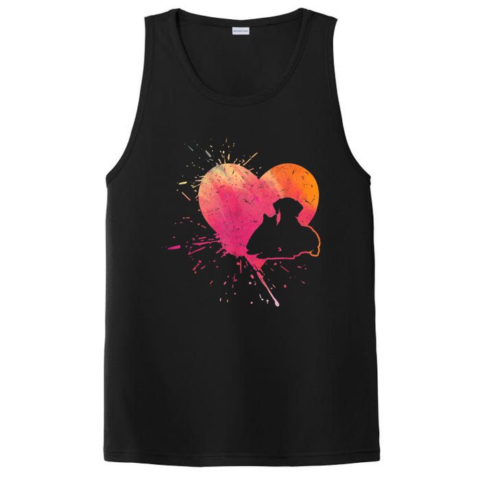 Dog Puppy Cat Hearts Baby Dogs Cat Heart Dog & Cat PosiCharge Competitor Tank