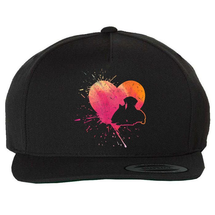 Dog Puppy Cat Hearts Baby Dogs Cat Heart Dog & Cat Wool Snapback Cap