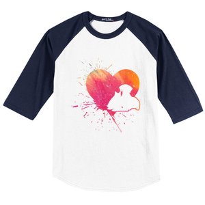 Dog Puppy Cat Hearts Baby Dogs Cat Heart Dog & Cat Baseball Sleeve Shirt