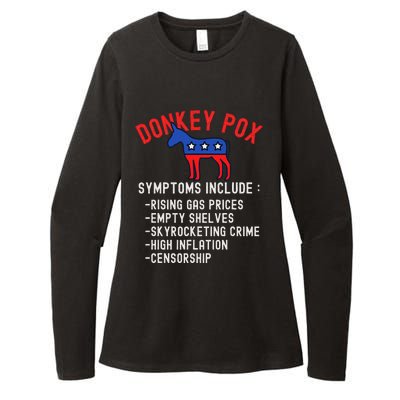 Donkey Pox Conservative Republican Anti Biden Donkeypox Womens CVC Long Sleeve Shirt