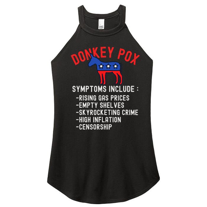 Donkey Pox Conservative Republican Anti Biden Donkeypox Women’s Perfect Tri Rocker Tank