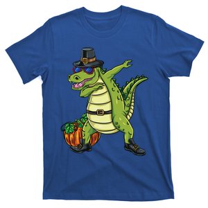 Dabbing Pilgrim Crocodile Thanksgiving Gift T-Shirt