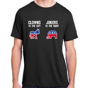 Donkey Pox Clowns To The Left Jokers To The Right Funny Elephant Adult ChromaSoft Performance T-Shirt