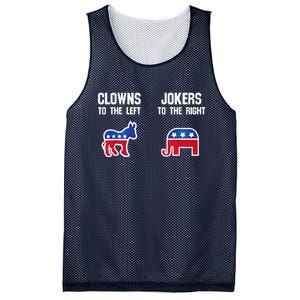 Donkey Pox Clowns To The Left Jokers To The Right Funny Elephant Mesh Reversible Basketball Jersey Tank