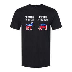 Donkey Pox Clowns To The Left Jokers To The Right Funny Elephant Softstyle CVC T-Shirt