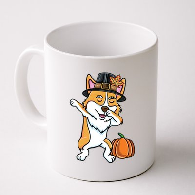 Dabbing Pilgrim Corgi Thanksgiving Corgi Gift Coffee Mug