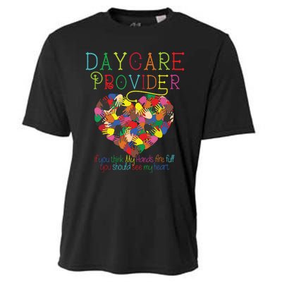 Daycare Provider Childcare Cute Heart Teacher Appreciation Cooling Performance Crew T-Shirt